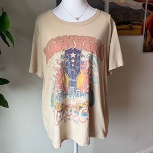 Nashville Graphic Tee in Cream